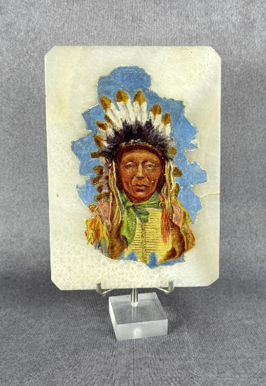 Daro Flood Chief Shooting Hawk Painting