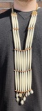 Native American Indian Bone Hairpipe Necklace