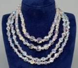 Art Deco Cut Glass Bead Necklaces
