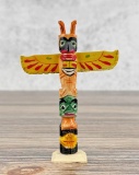 1950s Northwest Coast Carved Bone Totem Pole