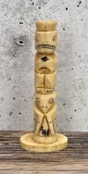 Alaskan Inuit Eskimo Carved Totem Pole