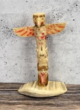 1950s Northwest Coast Carved Bone Totem Pole