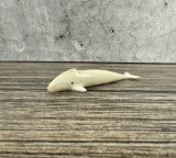 Alaskan Inuit Eskimo Carved Bowhead Whale