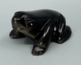 Mexican Carved Obsidian Frog