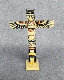 1950s Northwest Coast Carved Bone Totem Pole