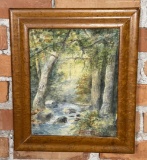 Fremont Ellis Taos Stream Watercolor Painting