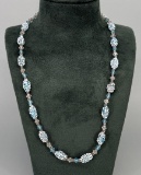 Art Deco Blown Glass Flapper Necklace