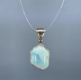 Starborn Sterling Silver Larimar Necklace Pendant