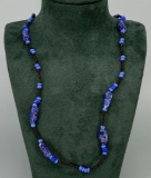 Art Deco Blown Glass Flapper Necklace
