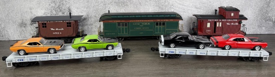 Group Of USA Trains G Scale Railroad Train Cars