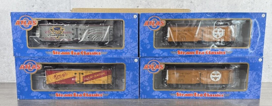 Atlas O Scale Wood Reefer Train Cars