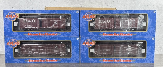 Atlas O Scale Steel Box Car Train Cars