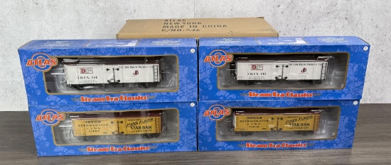 Atlas O Scale 36' Wood Reefer Train Cars