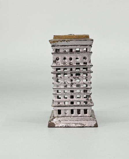 Kenton High Rise Building Cast Iron Bank