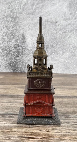 Independence Hall Tower Centennial Cast Iron Bank