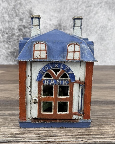 J&E Stevens Mechanical Cast Iron Novelty Bank
