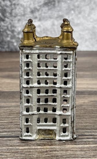AC Williams Skyscraper Cast Iron Bank