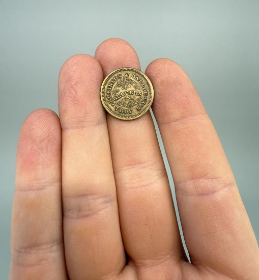 1863 Robinson & Ballou Civil War Token