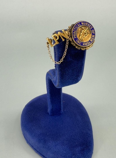 10k Gold Practical Nurses of New York Pin