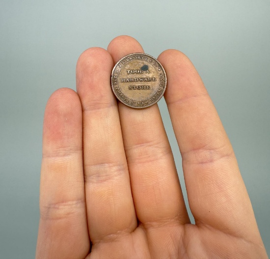 1860 Merchant Trade Token Bassett New Haven
