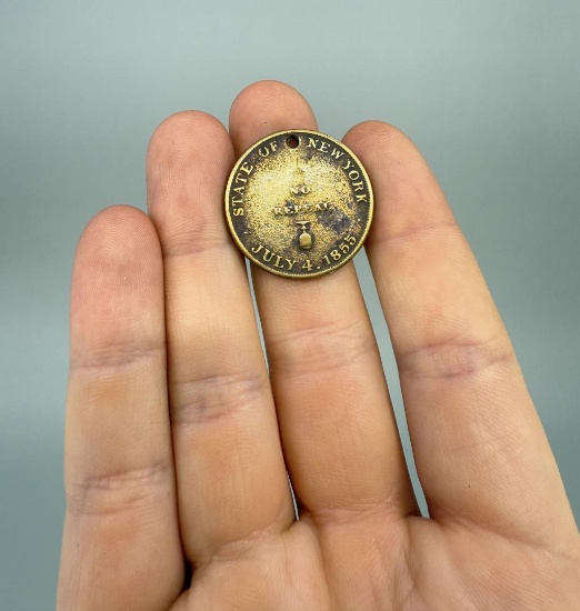 1855 Temperance State of New York No Repeal Token