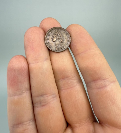 1863 IOU 1 Cent Civil War Trade Token