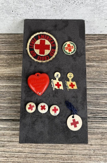 American Red Cross Button Pin Collection