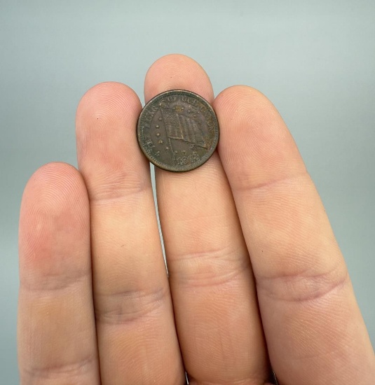 1863 Civil War Merchant Token Dix