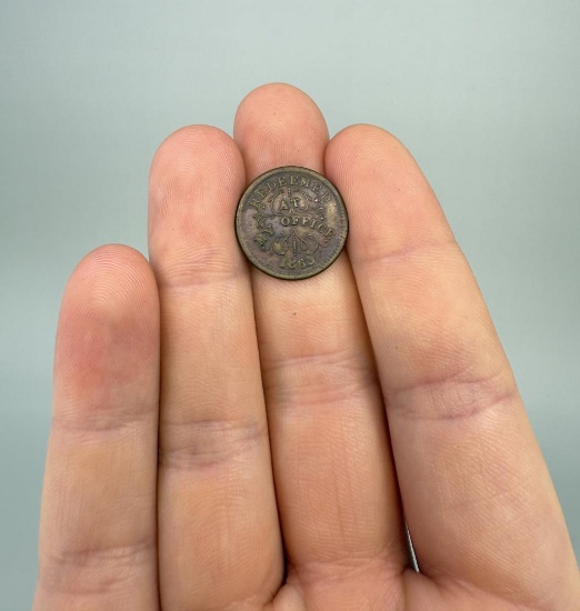 1863 Civil War Merchant Token Oliver Miller