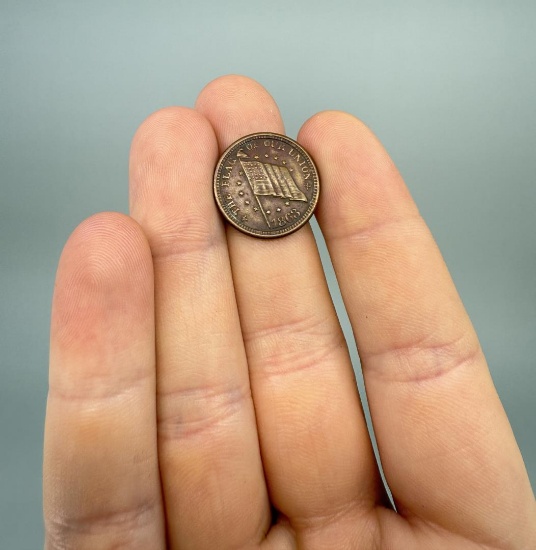 1863 Civil War Merchant Token Dix