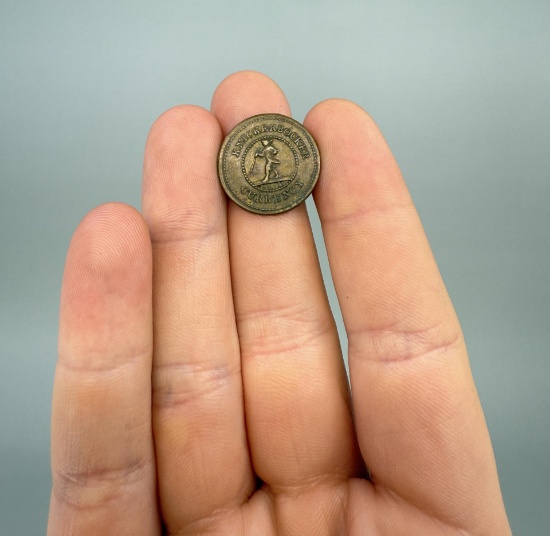 1863 Civil War Knickerbocker Currency Trade Token