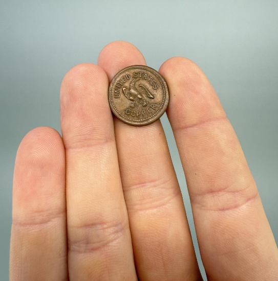 1863 Civil War United States Copper Trade Token