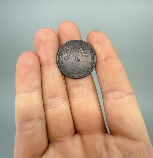 1816 Canada Isaac Brock Half Penny Coin
