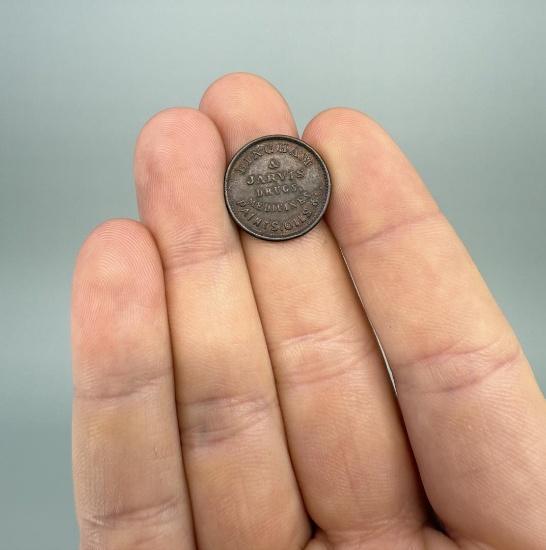 Civil War Merchant Token Bingham & Jarvis