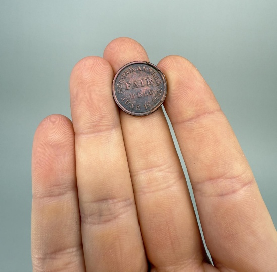 1863 Civil War Second Annual Fair Token