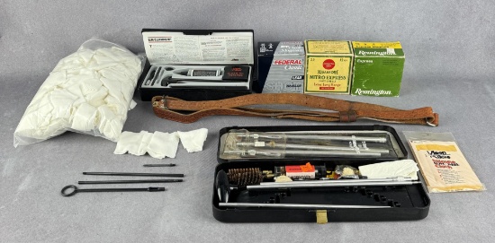 Grouping of 12 ga Shells and Cleaning Kit