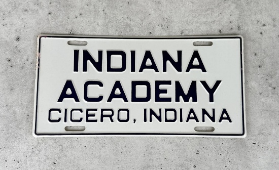 Indiana Academy License Plate Topper Booster