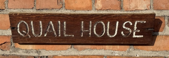 USFS US Forest Service Quail House Sign