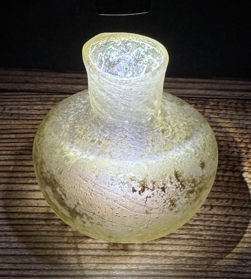 Ancient Roman Glass Unguentarium Perfume Bottle