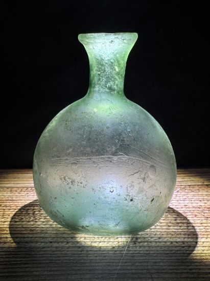 Ancient Roman Glass Unguentarium Perfume Bottle