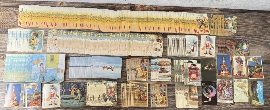 Collection of Antique Reproduction Postcards