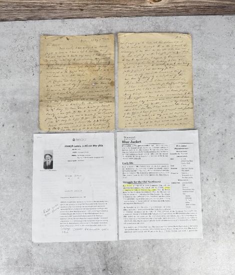 Indian Territory Agent Dew Moore Wisdom Letter