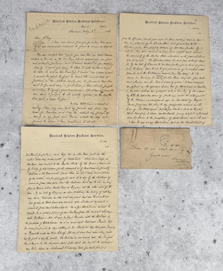 Indian Territory Agent Dew Moore Wisdom Letter