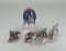 Group Of Rawcliffe Pewter Wolves