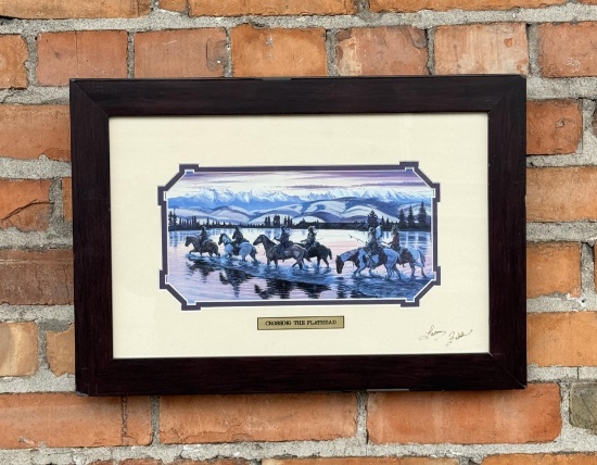 Larry Zabel Crossing the Flathead Print
