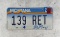 Retired Montana Highway Patrol License Plate