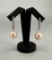 Sterling Silver Tahitian Pearl Earrings