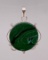 Sterling Silver Malachite Pendant