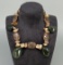 Chunky Jade & Stone Toggle Necklace