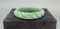 Chinese Spiral Carved Jade Bangle Bracelet